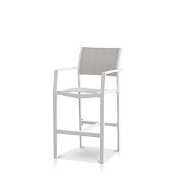 Bar Arm Chair Tex White Frame / Cloud Duo Sling